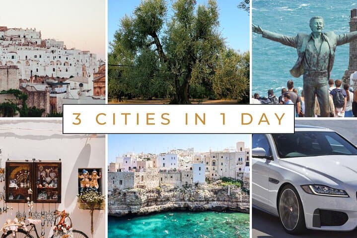 Bari Day Escape: Ostuni, Locorotondo & Polignano Private Full-Day Tour