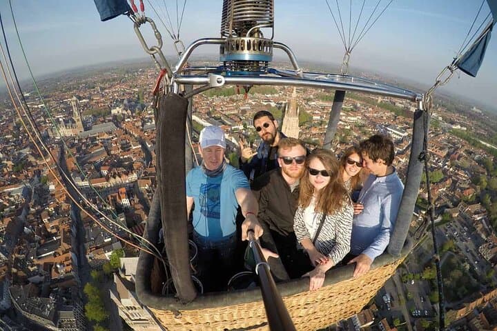 Sunrise Hot Air Balloon Over Bruges: Float Above Canals & Castles photo 2