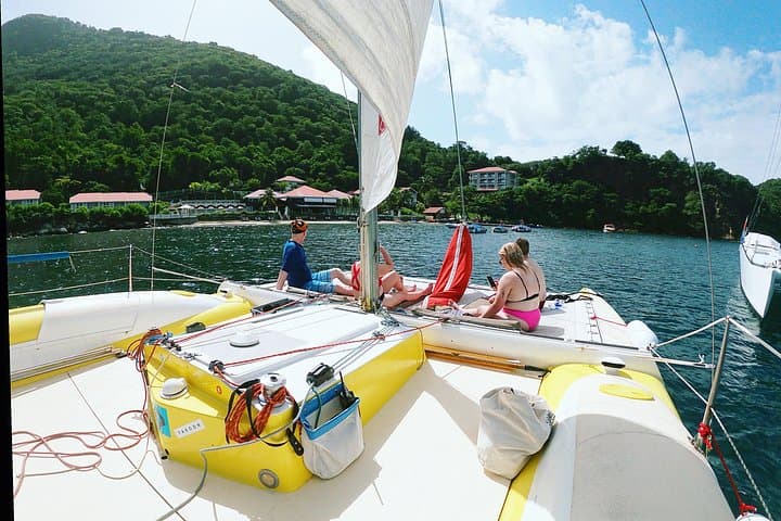 Sail the Baie des Saintes: Two-Hour Catamaran Tour to Pain de Sucre