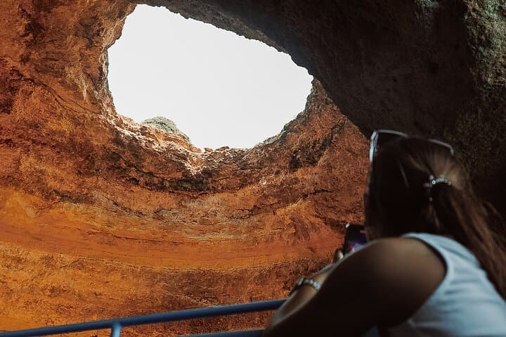 Albufeira to Benagil: 2.5-Hour Powerboat Caves and Wild Dolphin Cruise