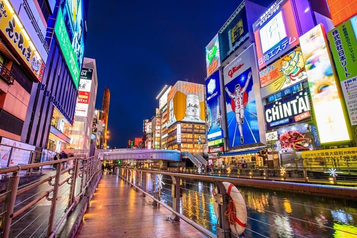 Osaka Nightlife Private Tour: Dotonbori Bar-Hopping & Izakaya Crawl