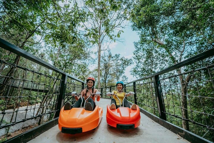 Vientiane Sky Luge & Roller Zipline — Gravity, Speed and Water Park Thrills