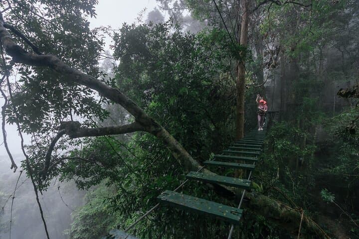 Vientiane Tree Top & Waterfall Canopy Walk: 1,000m Net Bridges and Water Park Excursion photo 3
