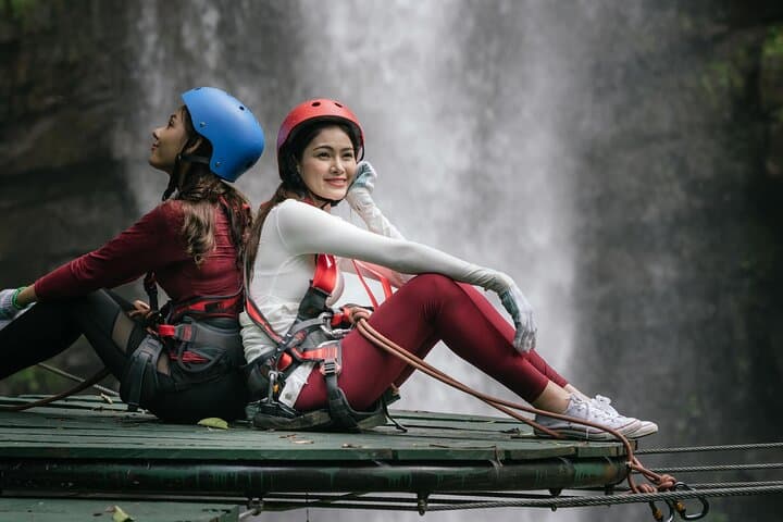 Vientiane Tree Top & Waterfall Canopy Walk: 1,000m Net Bridges and Water Park Excursion photo 2