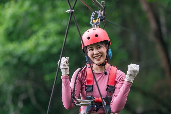 Vientiane Tree Top & Waterfall Canopy Walk: 1,000m Net Bridges and Water Park Excursion photo 5