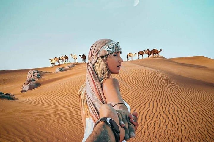 Morning Dubai Desert Safari: Private 4x4 Dune Bashing, Sandboarding & Camel Ride photo 2