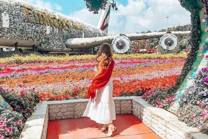 Dubai Miracle Garden & Global Village Evening Tour — Flowers, Food and World Pavilions photo 2