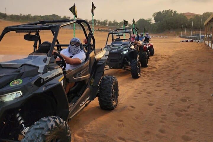 Dubai Desert Self-Drive Dune Buggy & Sandboarding — 1-Hour Private Experience