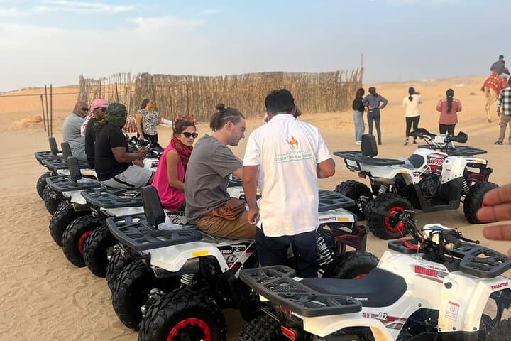 Abu Dhabi Desert Quad Bike Tour — Private Dune Ride, Camel & Sandboarding photo 2