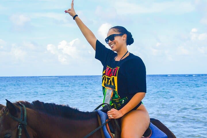 Ocean Horseback Riding and Bamboo Rafting in Montego Bay, Jamaica