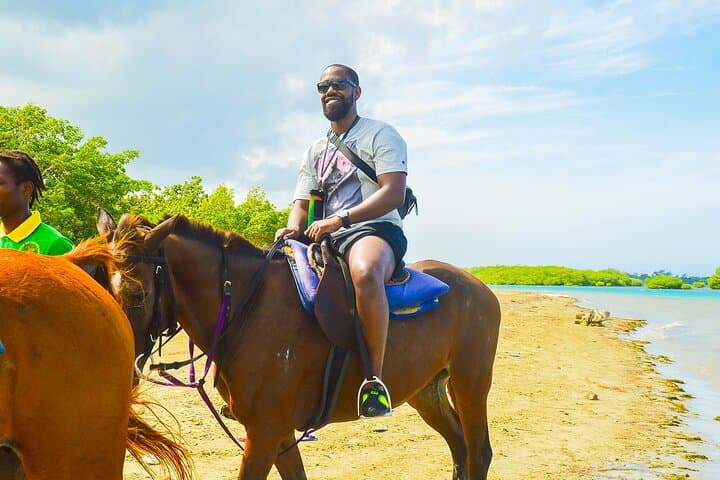 Ocean Horseback Riding and Bamboo Rafting in Montego Bay, Jamaica photo 2