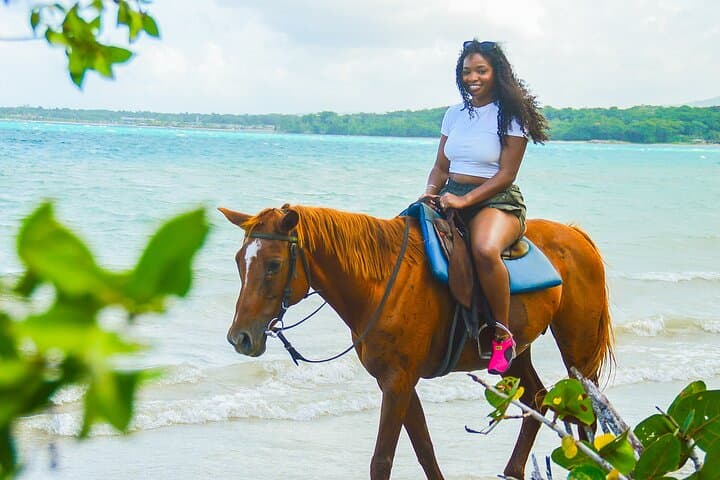 Ocean Horseback Riding and Bamboo Rafting in Montego Bay, Jamaica photo 4