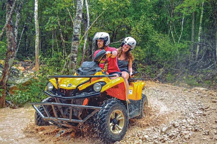 ATV and Snorkel Day from Cancun: Jungle Rides, Cenote Swim & Caribbean Snorkel