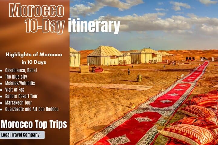 Morocco 10-Day Private Luxury Itinerary — Desert, Atlas & Imperial Cities