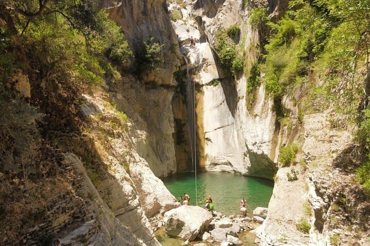 Canyoning Manikia Gorge: Athens to Evia Waterfall Abseils and Wild Pools