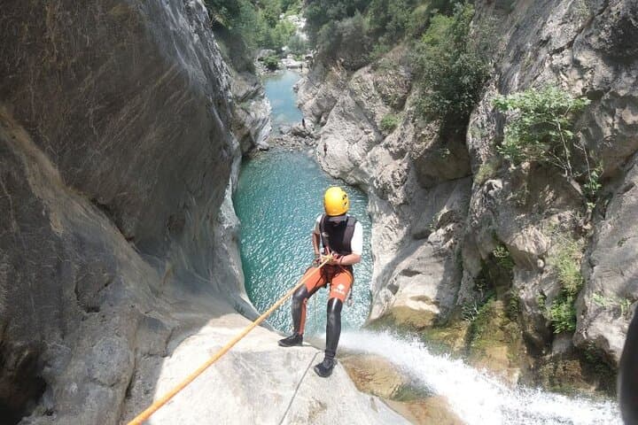 Canyoning Manikia Gorge: Athens to Evia Waterfall Abseils and Wild Pools photo 3