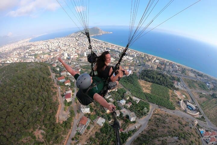 Side to Alanya Tandem Paragliding & Beach Visit — Coastal Flight Over the Taurus
