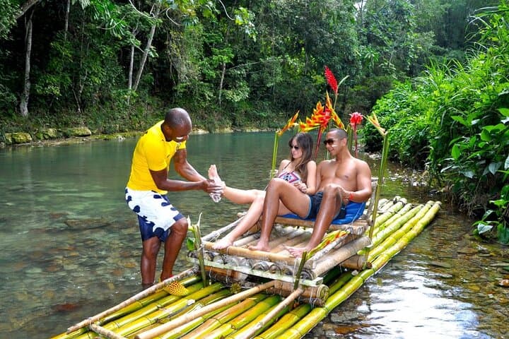 Private Bamboo Rafting on the Great River + Montego Bay Hip Strip Experience