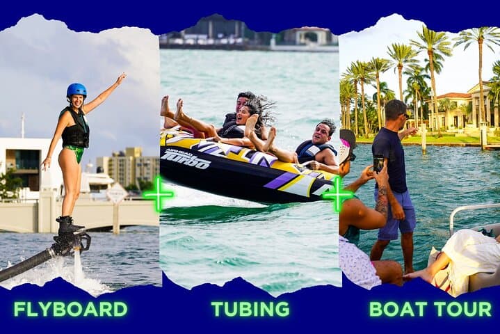 Miami Aqua Excursion: flyboard tubing and biscayne bay boat tour photo 3