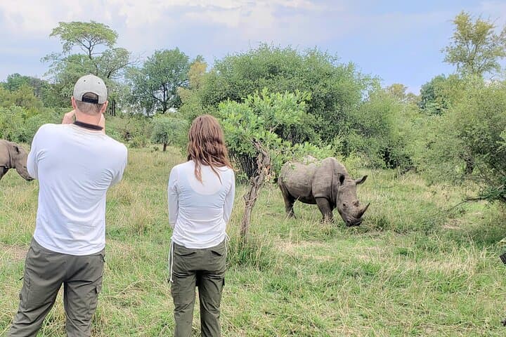 White Rhino Walking Safari in Livingstone: Up-Close Rhino Viewing & Guided Park Walk photo 3