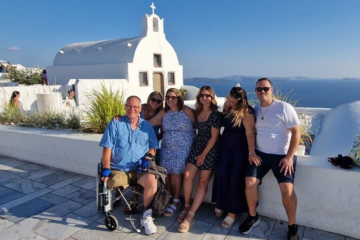 Accessible Santorini Private Tour: Wheelchair-Friendly Views, Black Sand & Oia Sunset
