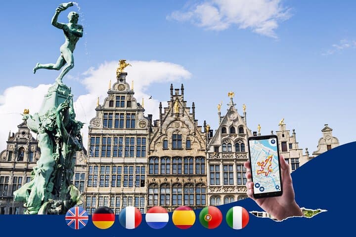 Antwerp Self-Guided City Walk with 7-Language Audio Guide