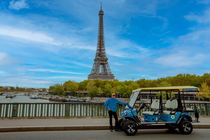 Paris by Electric Golf Cart: Private Guided City Tour with Custom Pick‑Up