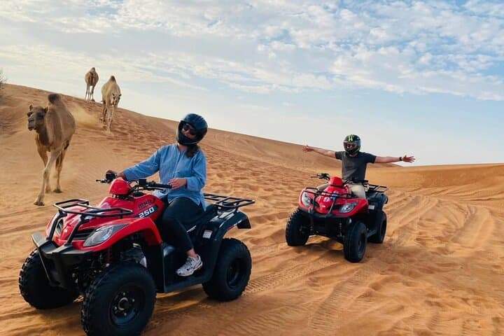 Dubai Red Dunes Safari: ATV Quad, Camel Ride & Desert BBQ Experience photo 4