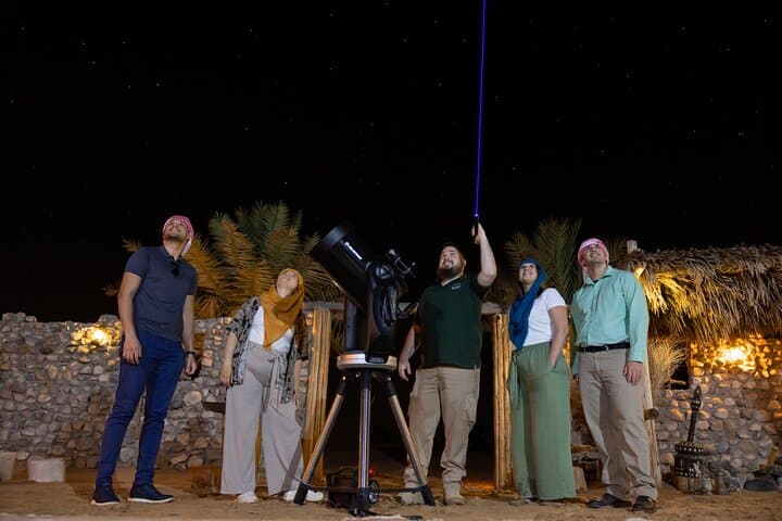 Dubai Private Night Desert Safari & Astronomy — Vintage Land Rover, Bedouin Dinner & Owl Encounter photo 4