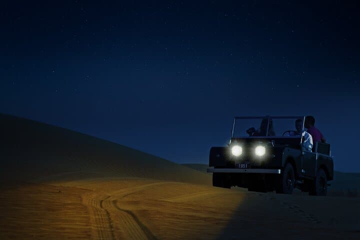 Dubai Private Night Desert Safari & Astronomy — Vintage Land Rover, Bedouin Dinner & Owl Encounter photo 6