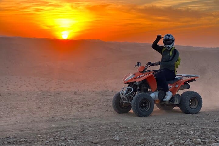 Agafay Desert Sunset Adventure: Quad Biking, Camel Ride & Berber Dinner from Marrakech