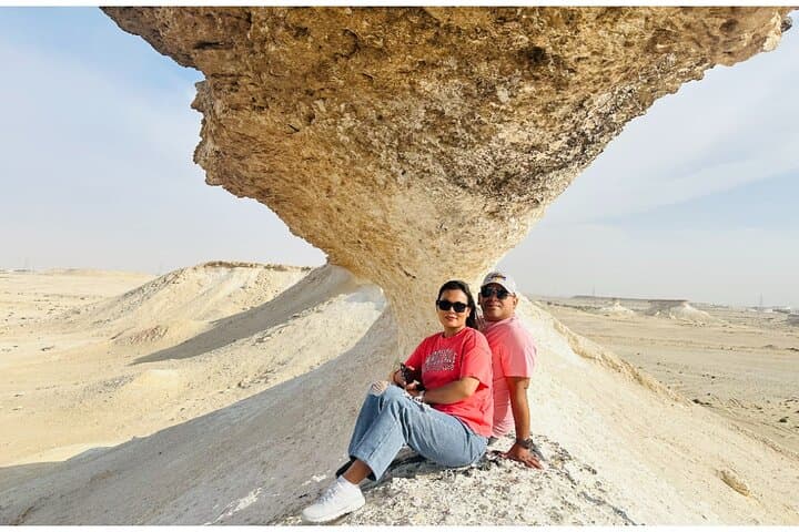 Doha Camel Race Track & Zekreet Desert Tour — Camel Racing, Rock Formations & Richard Serra