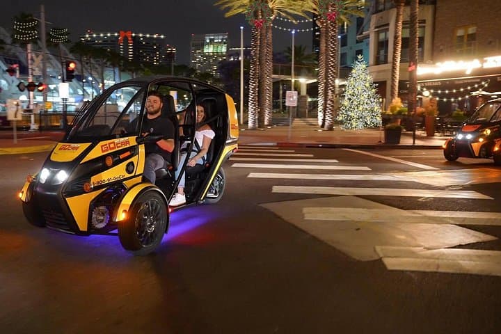 San Diego Holiday Lights GoCar Tour: Downtown & Balboa Park Night Drive photo 1