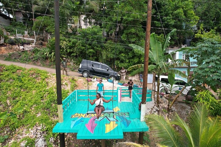 Bali-Style Swing & Dunn’s River Falls: Ocho Rios Waterfall Climb and Canopy Swing