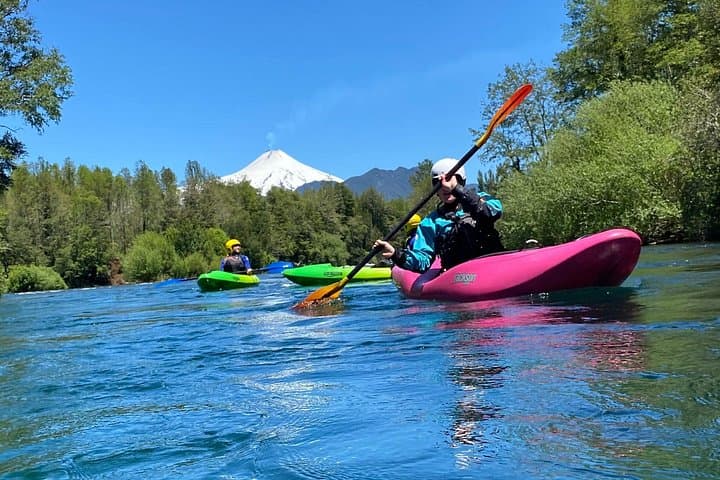Pucón Guided Kayak Adventure on the Liucura River: Rapids, Waterfalls & Villarrica Views photo 2