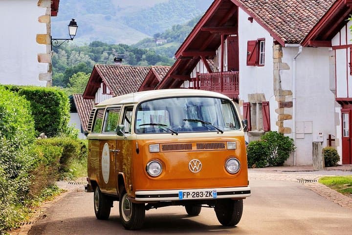 VW Combi Day Tour of the French Basque Country: Biarritz to Espelette