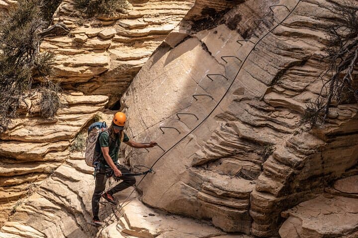 East Zion Elk Heart Cliffs Via Ferrata: 700-Foot Iron Ladder, Rappelling & Slot Canyoneering photo 3