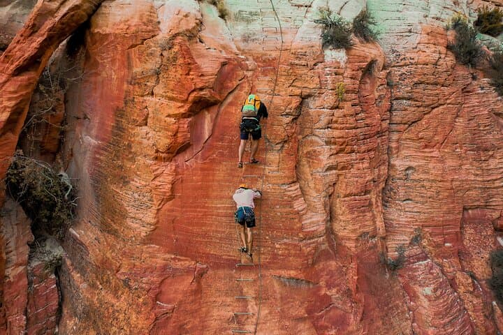 East Zion Elk Heart Cliffs Via Ferrata: 700-Foot Iron Ladder, Rappelling & Slot Canyoneering photo 5