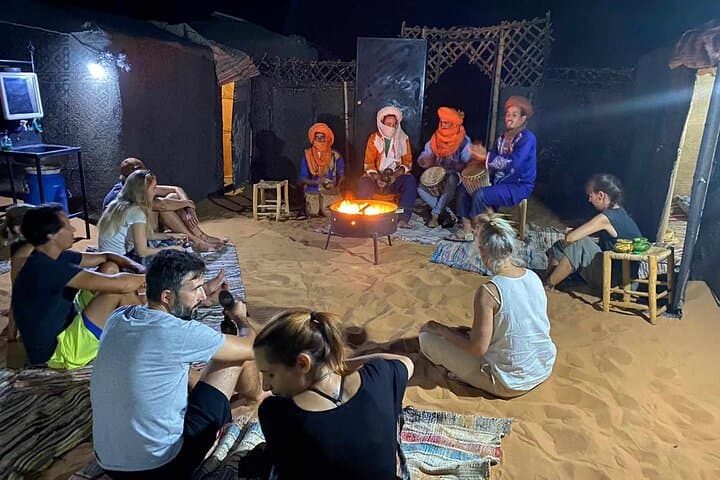 Overnight Camel Trek in Merzouga: Bedouin Camp, Sunset & Sandboarding