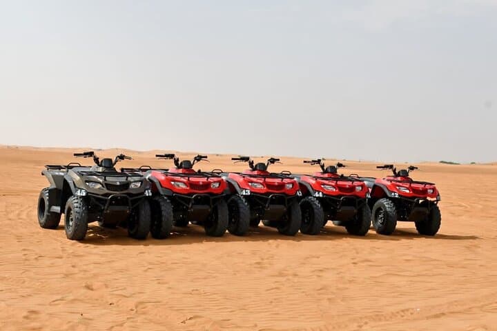 Dubai Desert Quad Bike Adventure: Guided ATV Ride & Camel Farm Visit photo 4