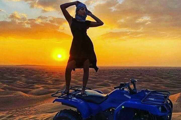 Dubai Desert Quad Bike Adventure: Guided ATV Ride & Camel Farm Visit photo 6