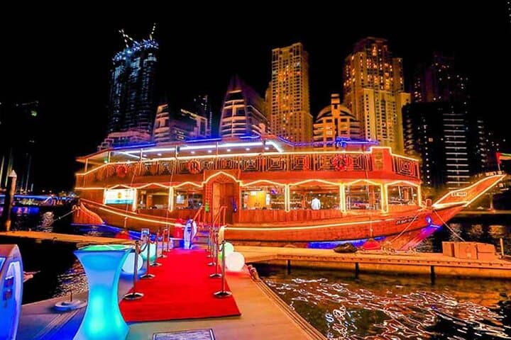Dubai Marina Dhow Dinner Cruise: 2-Hour Skyline Cruise with Luxury Transfers photo 6