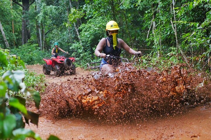 Mayan Jungle ATV, Zipline & Cenote Adventure from Cancun