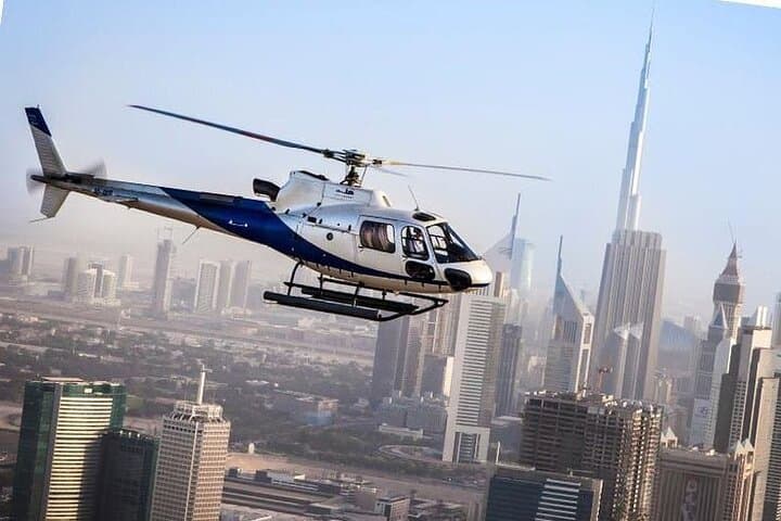 Dubai Skyline from Above and Afloat: Helicopter & Dhow Cruise Marina Tour photo 4