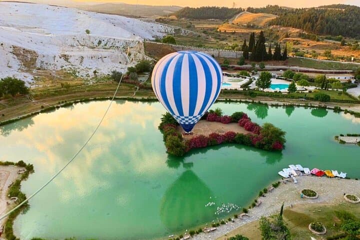 Sunrise Over Pamukkale: Hot Air Balloon Flight Above Travertine Pools photo 3