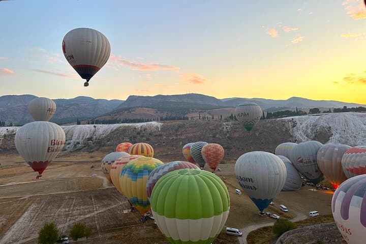 Sunrise Over Pamukkale: Hot Air Balloon Flight Above Travertine Pools photo 6