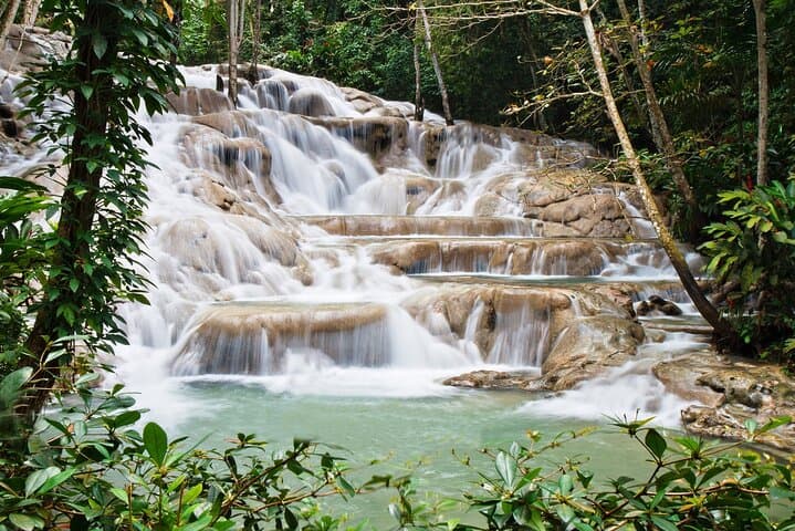 Dunn's River Falls Private Tour from Montego Bay — Waterfall Climb & Zipline Adventure