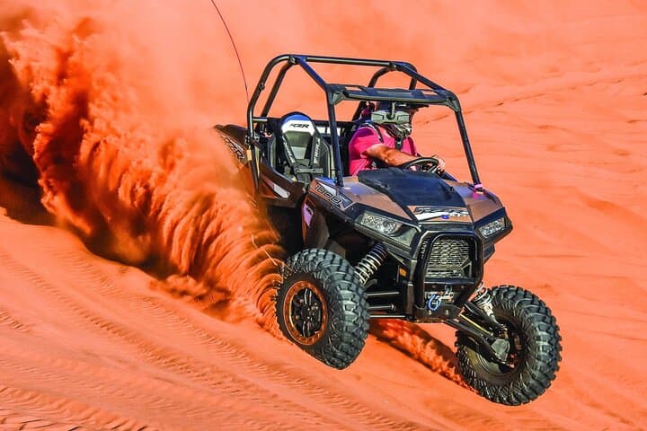 Dubai Desert Safari: 1-Seater Buggy, Dune Bashing, Camel Ride & Sunset BBQ photo 2