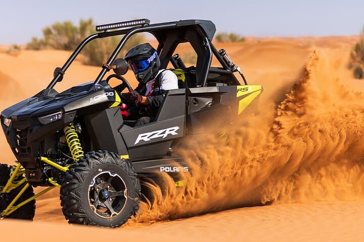 Dubai Desert Safari: 1-Seater Buggy, Dune Bashing, Camel Ride & Sunset BBQ photo 3