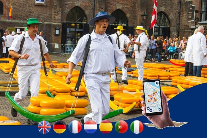 Alkmaar Self-Guided Audio Walk in 7 Languages — Cheese Market Route